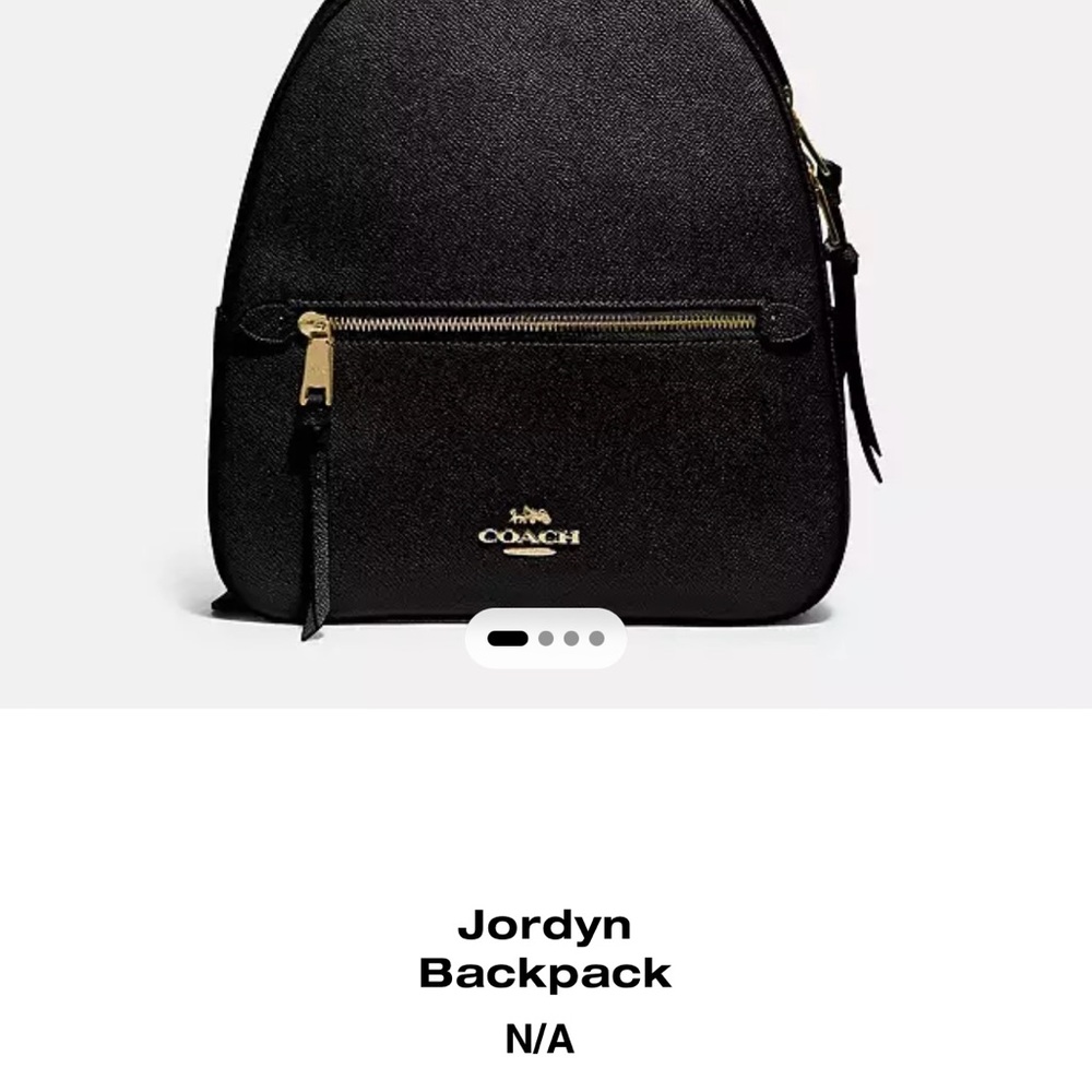 Coach Jordyn Black Backpack